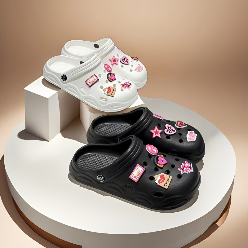 Women's Stylish Pink Decorated Hollow Shoes Casual Wear Accessories