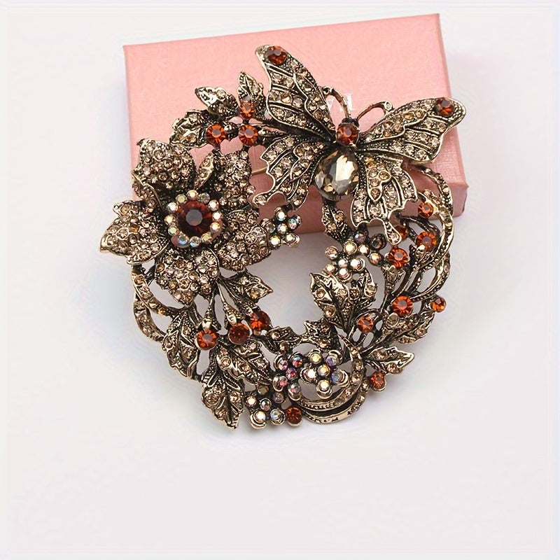 Шикарная брошь-булавка с ринстонами в виде жирафа, стильные украшения с животными для мужчин и женщин