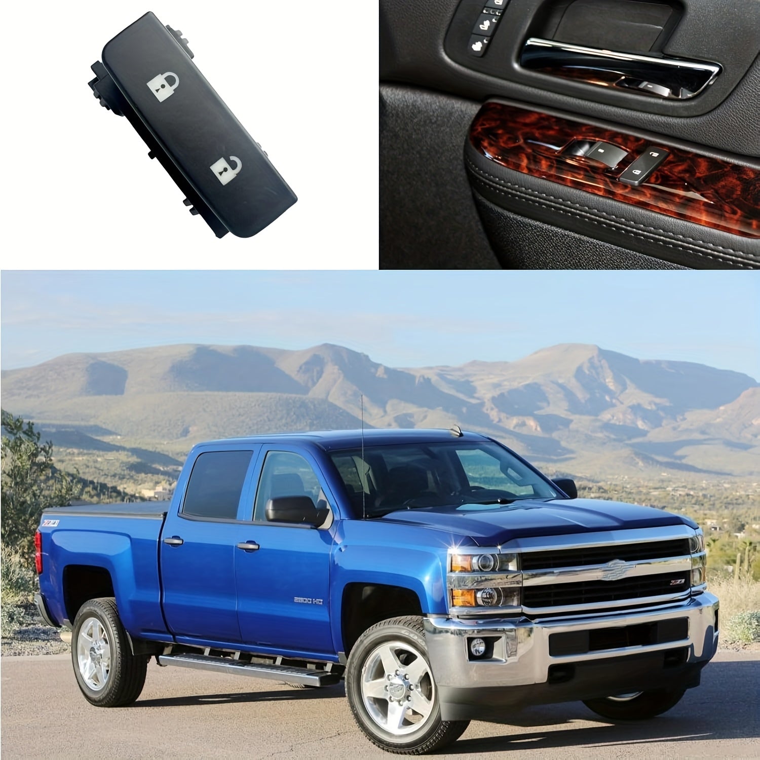 Passenger Side Power Door Lock Switch for Chevy and GMC Trucks