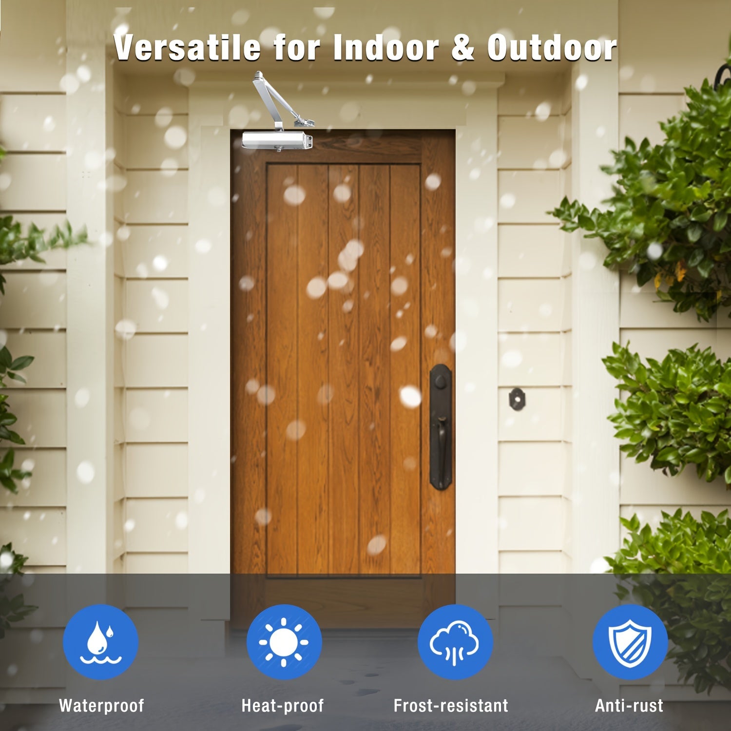 Metal Finish Door Closer Automatic Door Closing Device Touch Remote Control