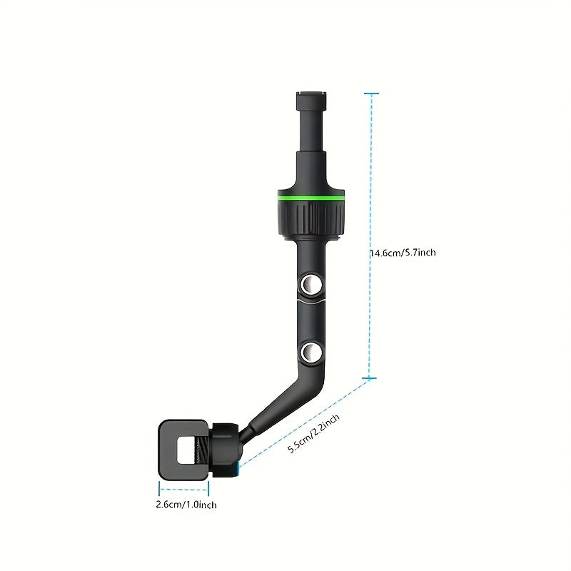Universal 360° buriladigan avtomobil telefon qoʻyish uchun ABS sozlanadigan balandlik, kompakt dizayn