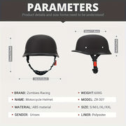 Vintage Open Face Motorcycle Helmet Retro Half Helmet S-XXL Pilot Approved