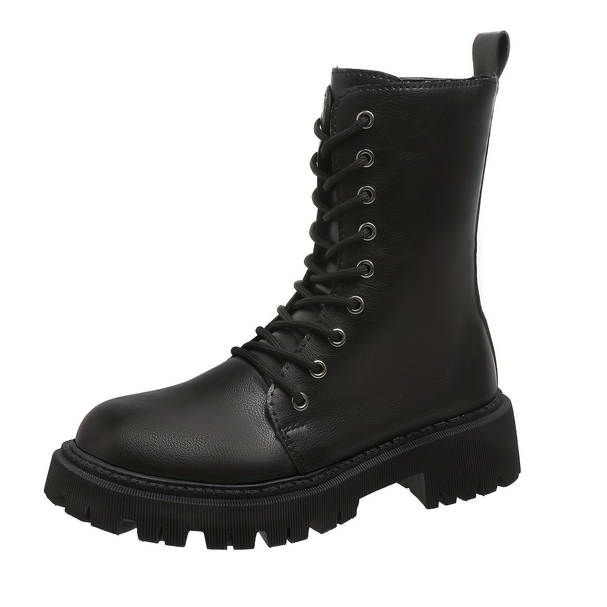 Women's Autumn Slim Knee-High Riding Boots Mid-Calf Long Black