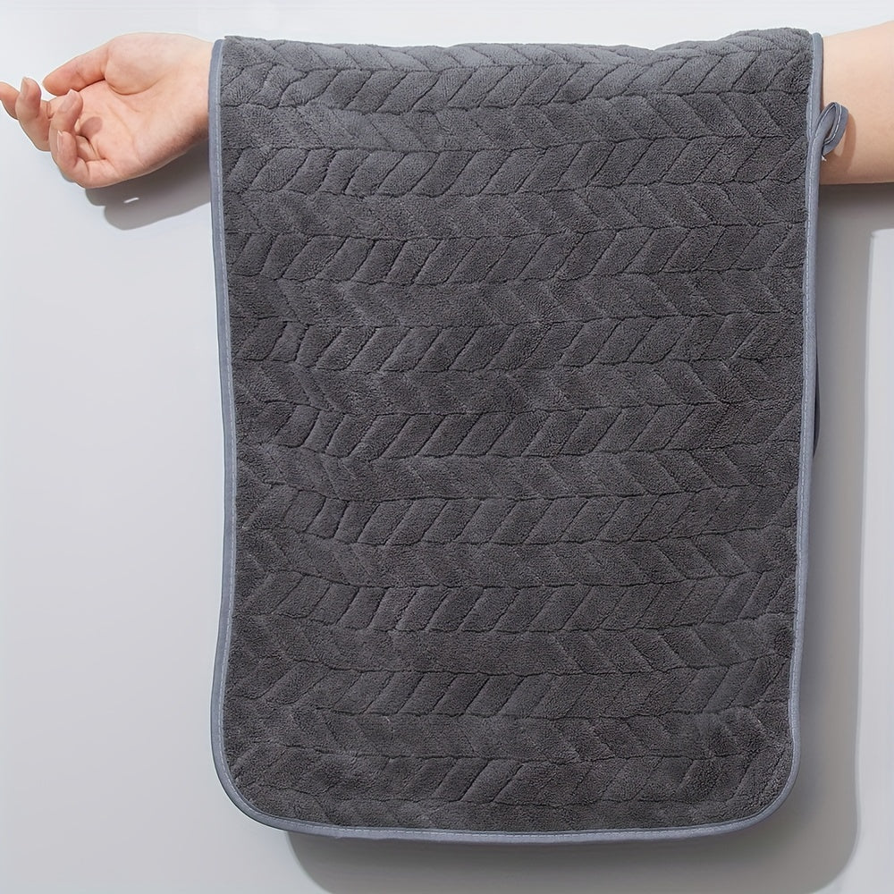 Набор из 6 штук полотенец для рук из кораллового велюра с узором пшеничного колоса, 290GSM, мягкие, впитывающие, идеальны для ванной, отеля, сауны. Доступно в нескольких цветах.