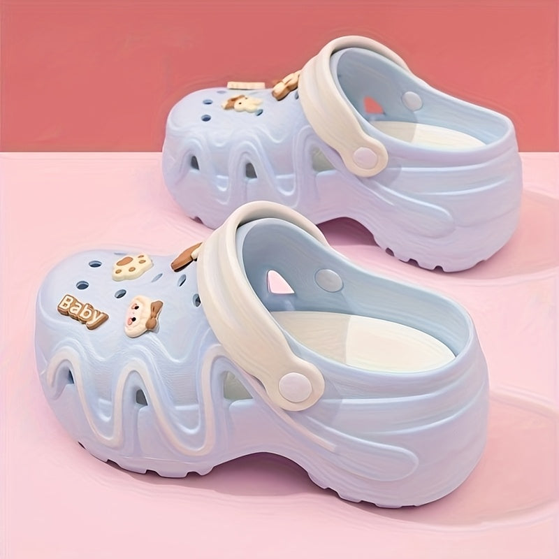 Women's Platform Cloud Slip-On Clogs with Pastel Colors and Non-Slip Sole