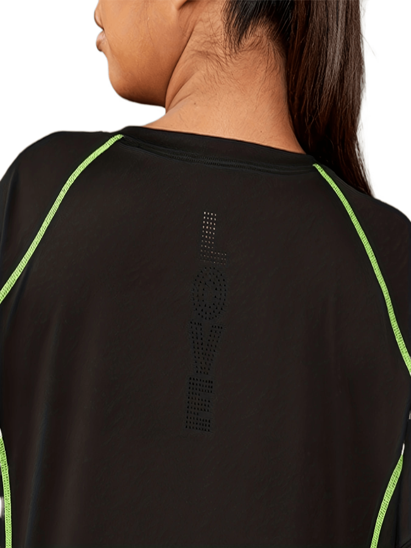 Plus Size Women's High Elasticity Breathable Workout T-Shirt for Yoga and Gym