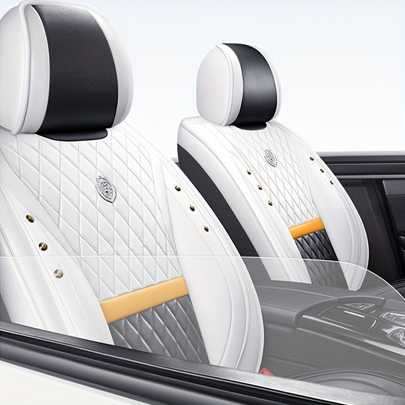 Napa charmida to'rtburchak tikuvli, krokodil tuzilishi dizayni bilan 5 o'rinli avtomobil o'rindiqlari uchun hashamatli qoplamalar. Sedanlar, SUVlar va furgonlar uchun mos keladi. Moslashuvchan bosh tayanchlari, to'liq qoplama. Qora, oq ranglarda mavjud.