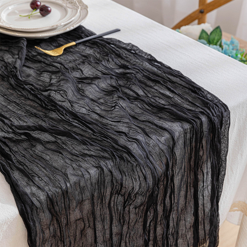 Boho Cheesecloth Table Runner for Home Decor and Events