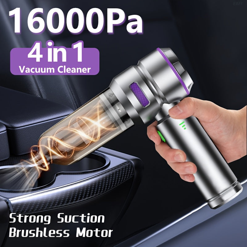 Aspiradora de mano portátil para coche 16KPa de fuerte succión, recargable por USB