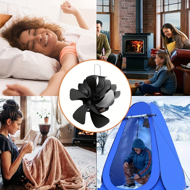 Qora 5-bladli issiqlik bilan ishlaydigan pech fanati uchun yog'och va granulalar pechlari