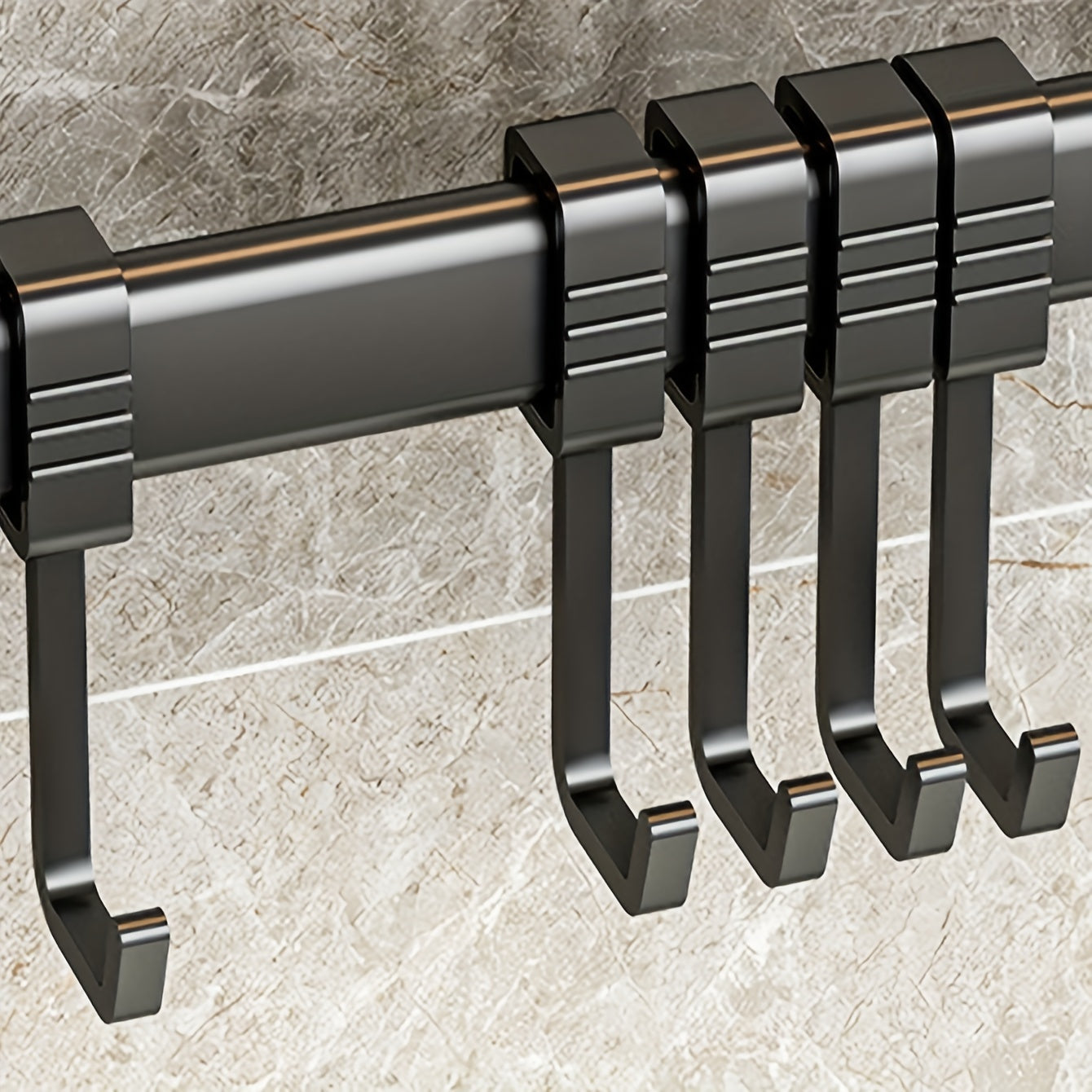 Wall-Mounted Kitchen Organizer with Spatula Hook for Utensils and Bathroom Essentials