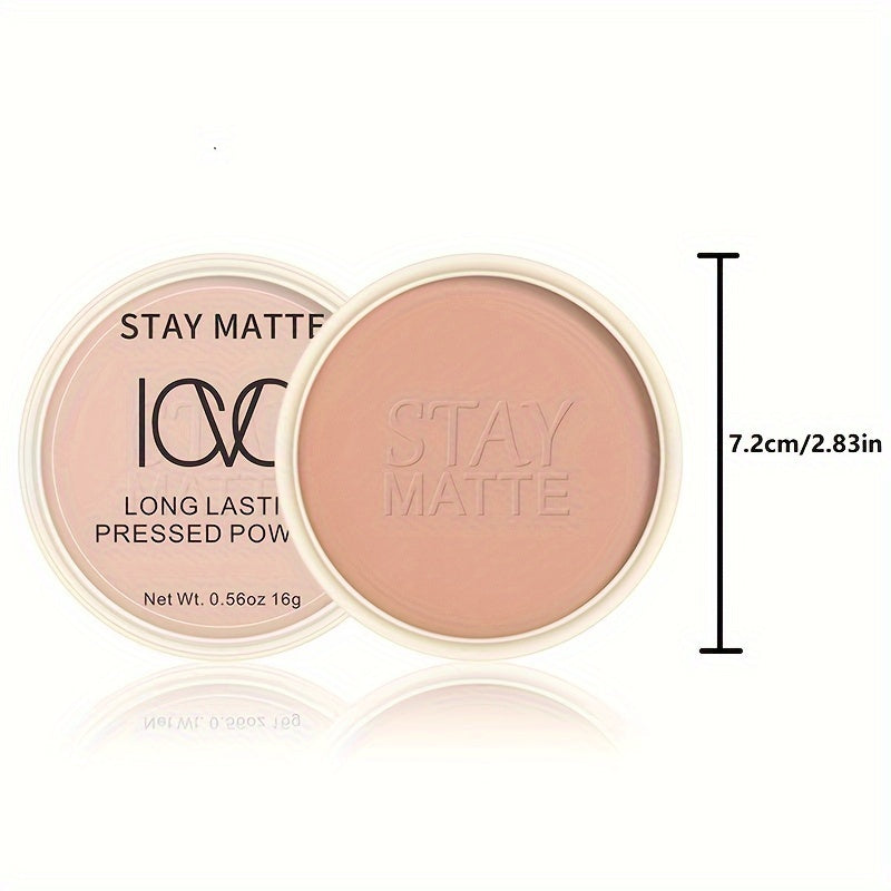 Women Waterproof Oil-Control Setting Powder Compact Brightens Skin