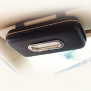 Car Sun Visor Tissue Holder Car Accessory Leather Napkin Box Storage