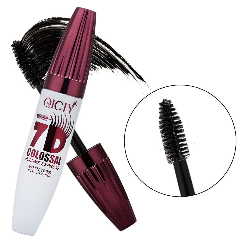 7D Colossal Volume Waterproof Mascara Long-Lasting Curl Thick Black Lash Extension Primer