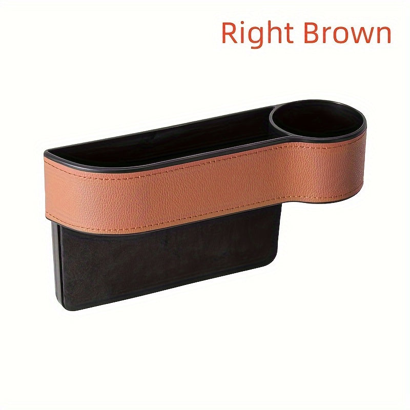 Avtomobil o'rindig'ining bo'shliq tashkilotchisi Universal PU charm quvvatli telefon kalitlar uchun saqlash qutisi bilan zaryad olish teshigi