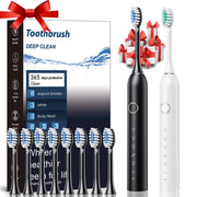 Rechargeable Electric Toothbrush for Adults Deep Clean 6 Modes USB Charging