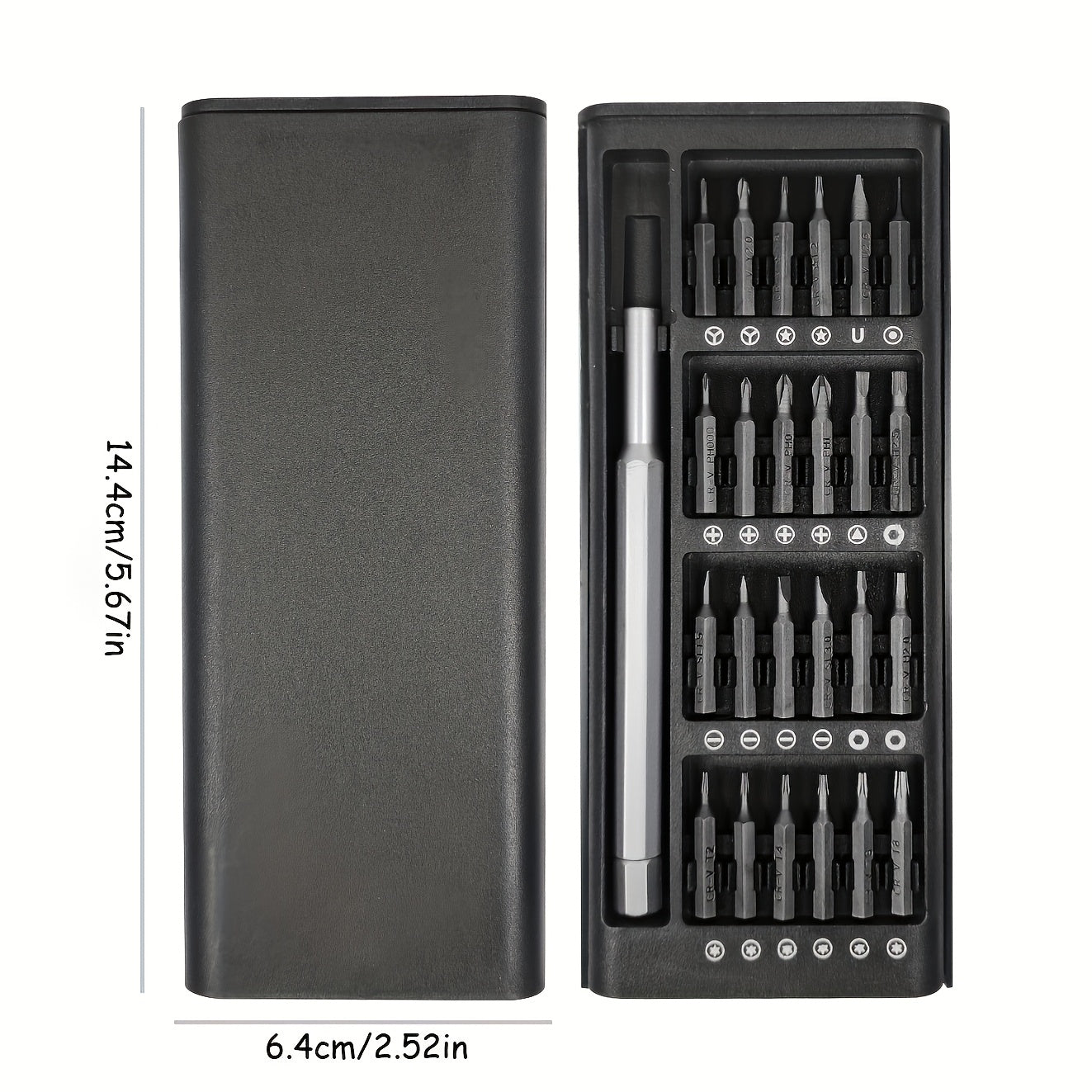 25-in-1 Precision Screwdriver Set for Mobile Phone and Tablet Repair with Multiple Screw Heads
