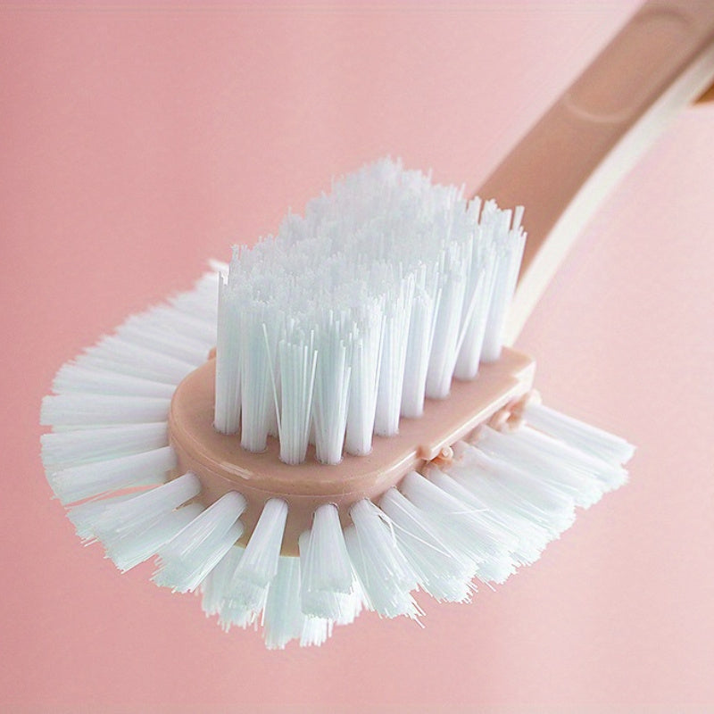 Ko'p funksiyali 5 tomonli plastik kir yuvish cho'tkasi - uzoq tutqichi bilan - poyabzal, kiyim, hojatxonalar va ochiq joylarda foydalanish uchun mustahkam qo'lda tozalash vositasi - elektr energiyasi talab qilinmaydi