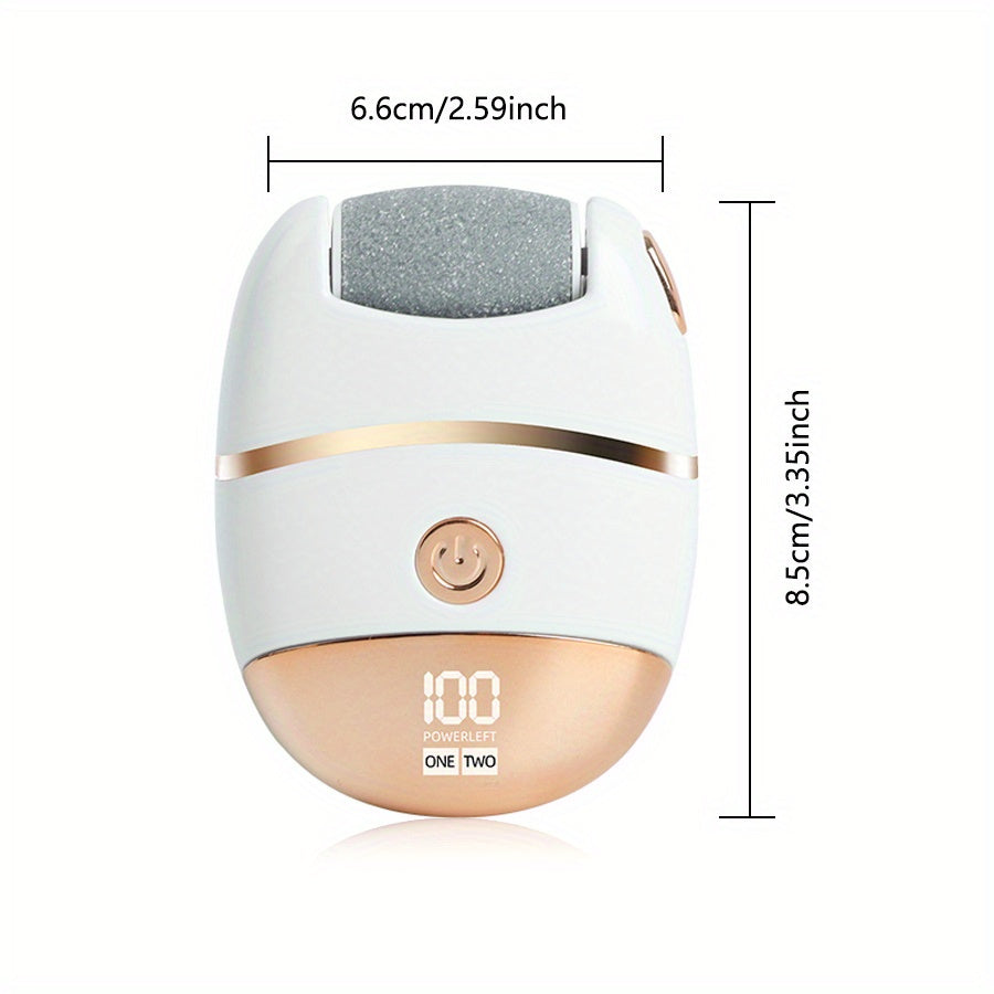 Electric Foot Grinder with LED Display and USB Charging for Cracked and Hardened Feet