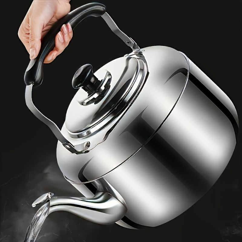 Stainless Steel Teapot 4.5L Induction and Open Flame Suitable for Kitchen and Restaurant