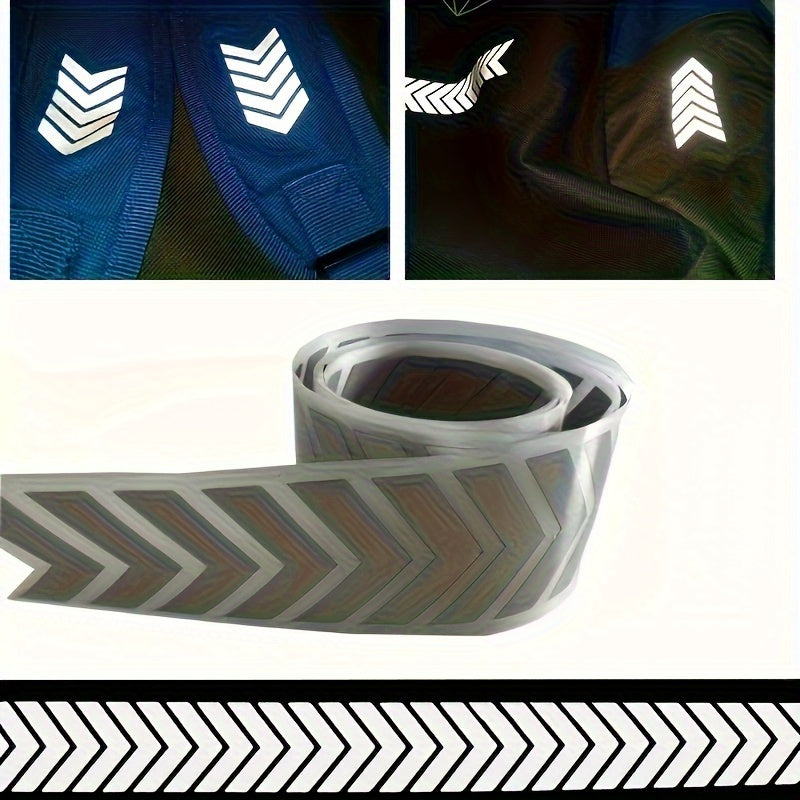 Reflective Heat Transfer Stickers for Clothing DIY Decorative Iron-On 1 Meter