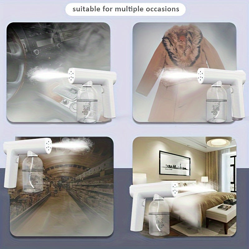 Электрический наночиститель с синим светом, паровым атомайзером, перезаряжаемый, беспроводной, 300 мл