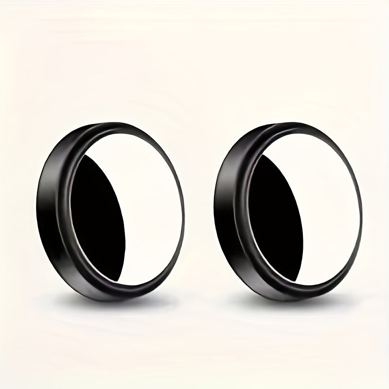 Espejo retrovisor pequeño redondo para coche de vidrio HD, giratorio de 360 grados, asistente de punto ciego