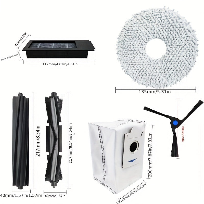 18pcs Robot Accessories for Ecovacs Deebot X2 Omni/X2 Pro/X2 Sweeping Robot