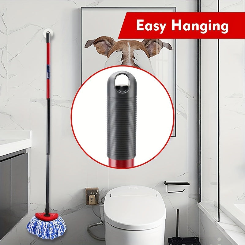 Adjustable 3-Section Mop Handle for Easy Cleaning, Extendable and Rotating