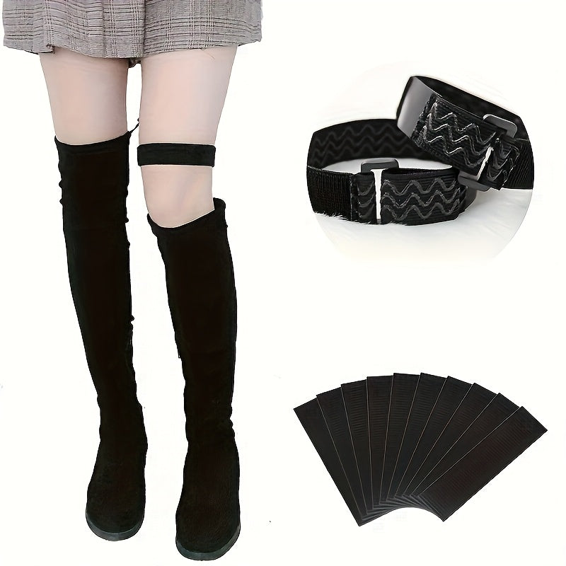 Women's Over-The-Knee Boots Non-Slip Buckle Ties High Boot Ties