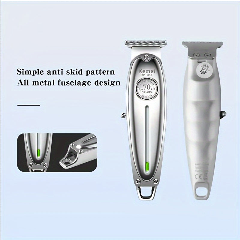 Men's Hair Clipper Trimmer Fast Charging High-Quality Metal Salon Professional