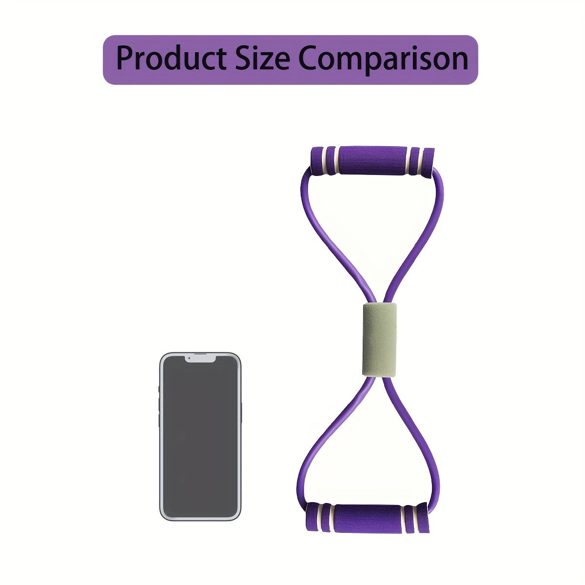 Универсальный натяжной ремень с ручками, эластичная лента для сопротивления в йоге и расширения груди для растяжки рук и ног. Идеально подходит для начинающих в тренировках, йоге и пилатесе.