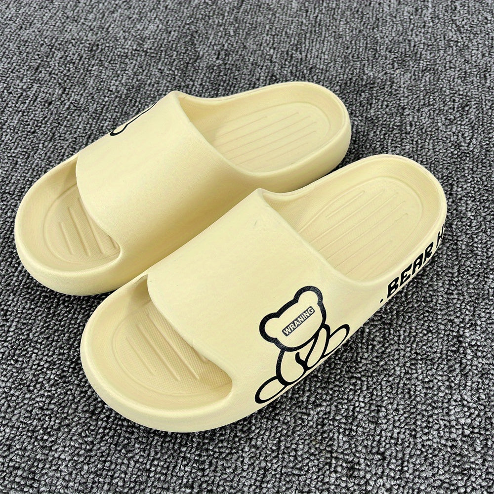 Yigitlar uchun Slip-On Slaydlar, turli ranglarda, sirpanishga qarshi EVA yozgi kundalik ichki poyabzal