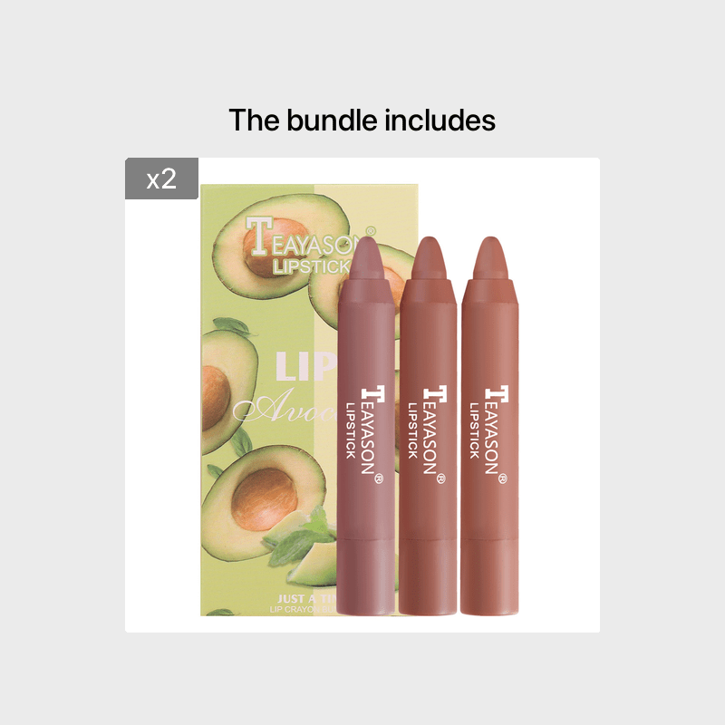 Set de 3 barras de labios mate para mujer, Velvet Air Cream, tonos nude de larga duración