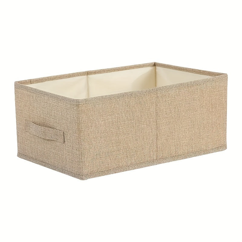 Foldable Storage Bag with Handles for Clothes Towels Toys and Books Space Saving Organizer for Closet Bedroom Dorm