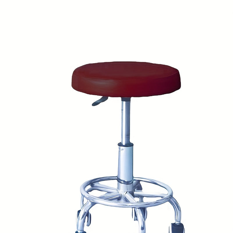 Waterproof Elastic PU Leather Stool Cover for Bar and Salon Small Round Seats