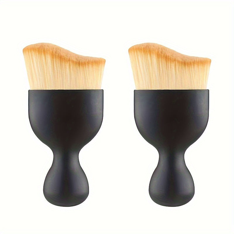 Set of 2 Gentle Bristle Car Detailing Brushes for Interior and Air Conditioning Cleaning