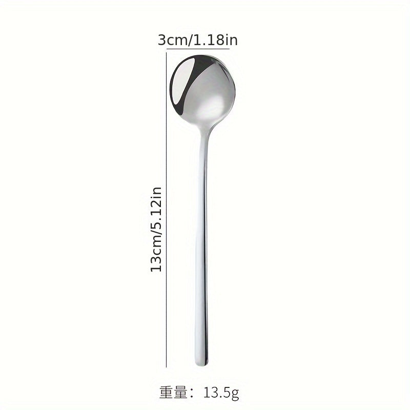 Stainless Steel Appetizer Spoons Ice Cream Scoops Stirring Sticks Cocktail Decor