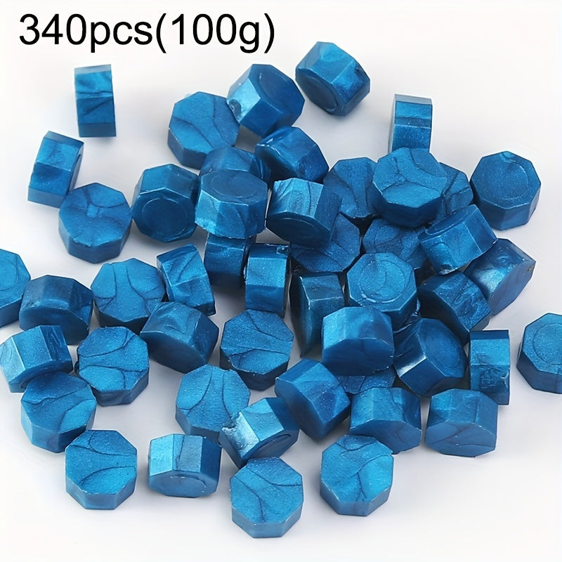 340pcs 100g Octagonal Sealing Wax for Gift Boxes Envelopes DIY Sealing