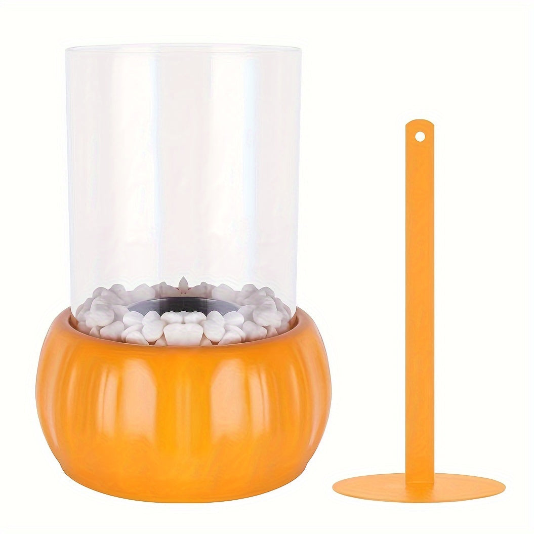 Pumpkin-Shaped Alcohol Fireplace for Indoor Outdoor Use Cozy Christmas Valentine