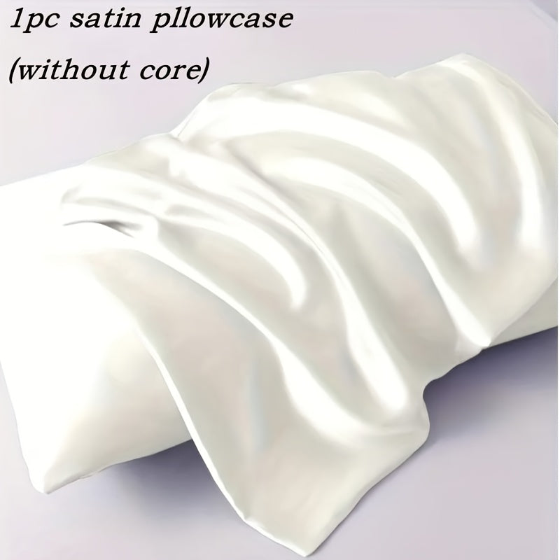 Hypoallergenic satin yostiq qopqog'i 100% polyester nafas oladigan teriga do'st to'liq rangli qopqoq yopilishi yotoq to'shagi