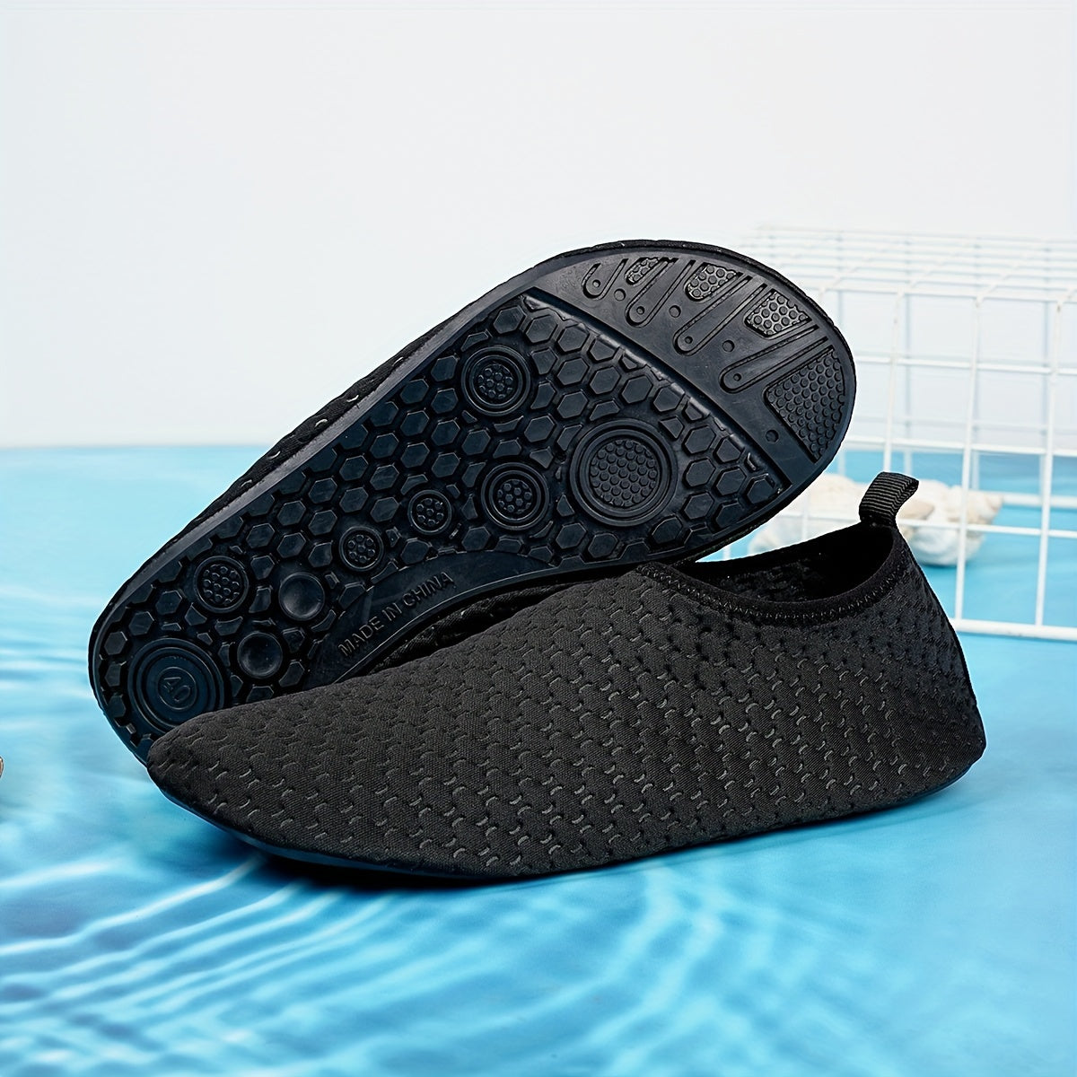 Women's Water Shoes Breathable Fabric Slip-On for Swimming Surfing Boating Fishing