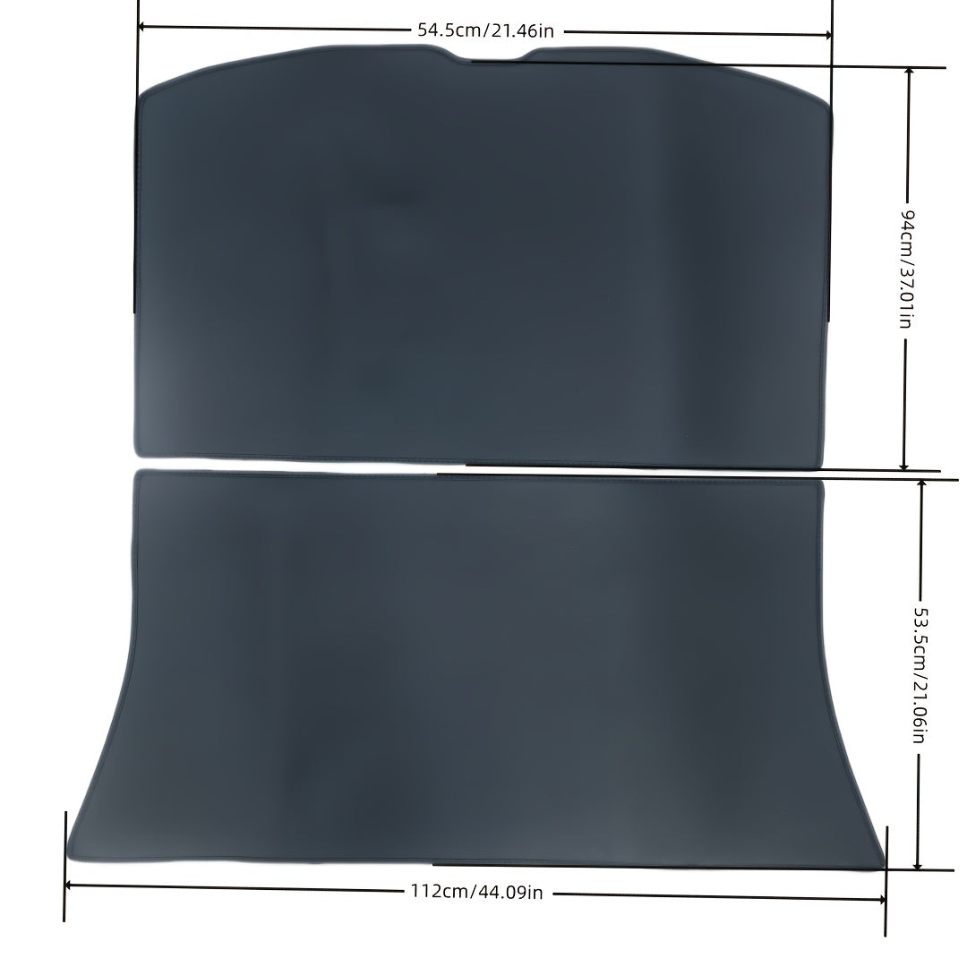 Car Trunk Mat Leather Luggage Tray for Model Y 2025 5-Seater Wear-Resistant