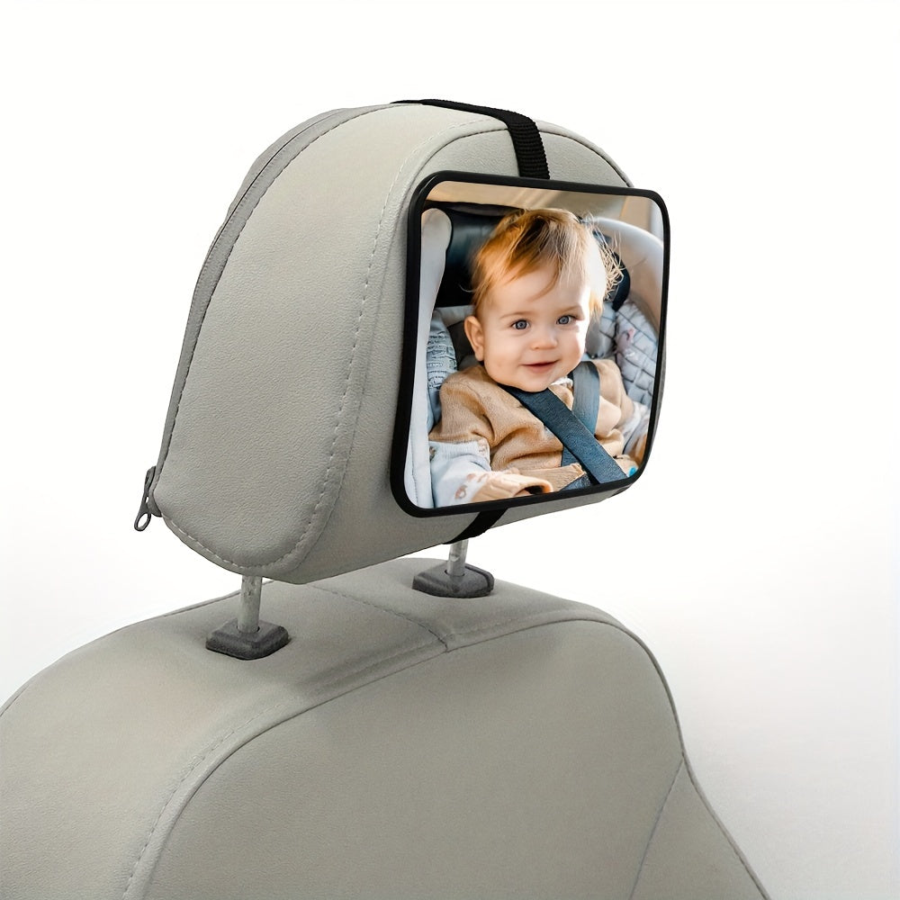 Rear-Facing Infant Car Mirror Crash-Tested Shatter-Resistant Wide View
