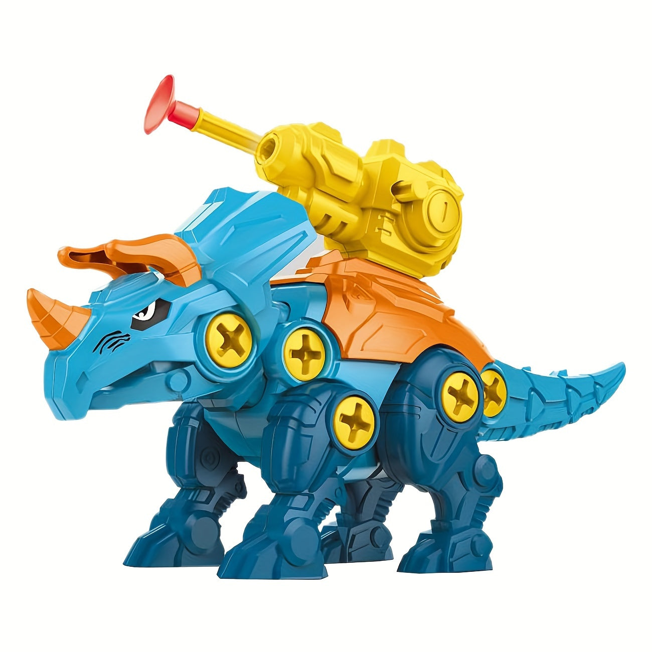 Kids Educational Dinosaur Building Kit with Screws Puzzles and Ejector