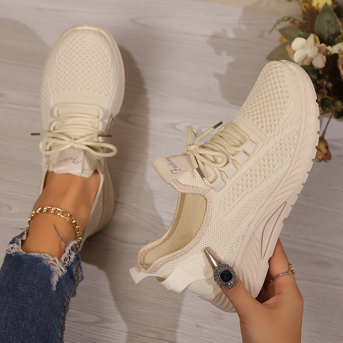 Zapatillas casual ligeras, transpirables y antideslizantes para mujer, ideales para caminar y viajar