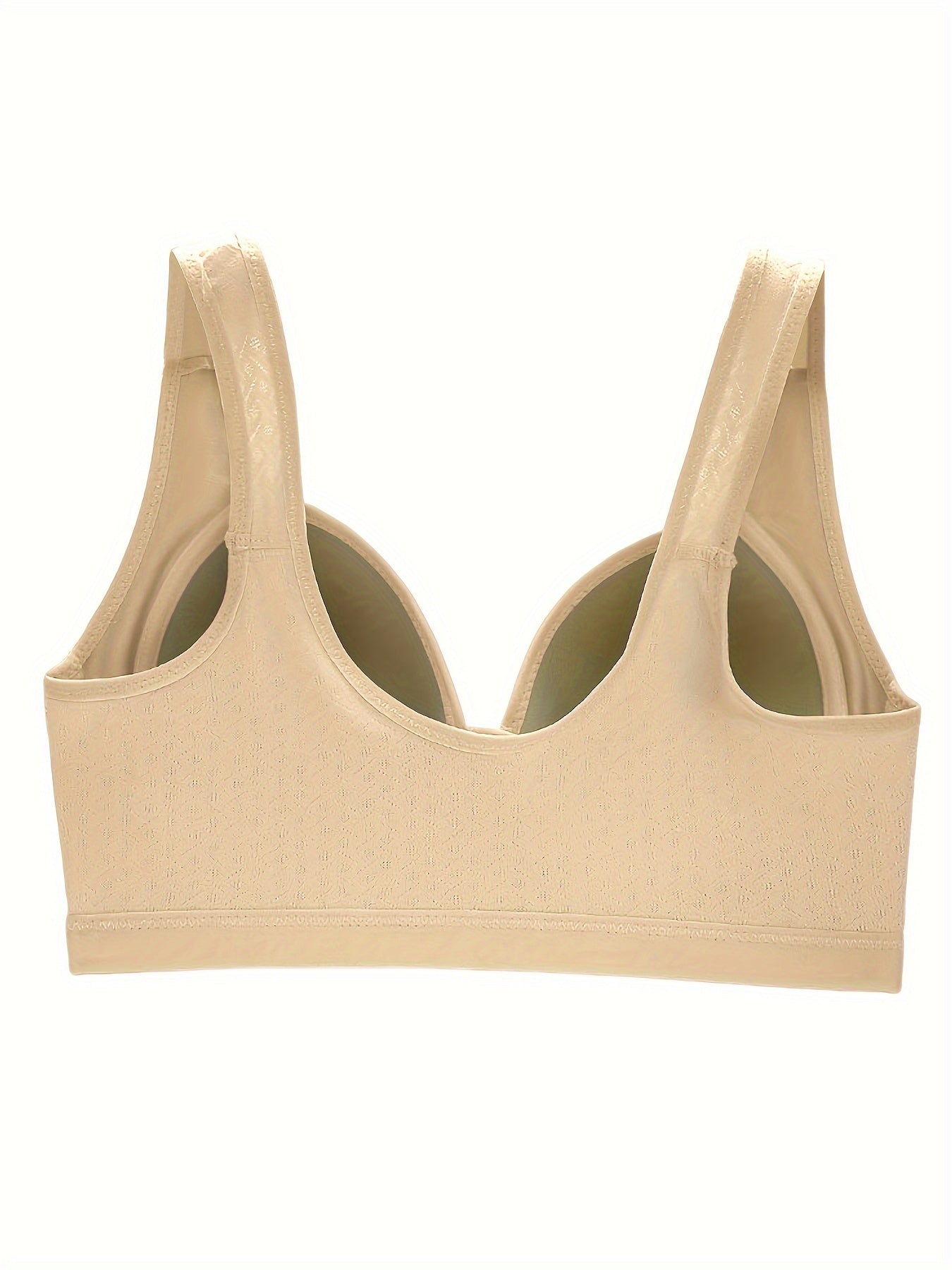 Women's Wireless Front Buckle Push-Up Bra Breathable Lingerie