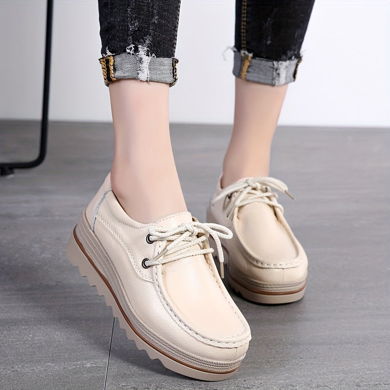 Women's Wedge Heel Sneakers Casual Platform Shoes with Thick Sole