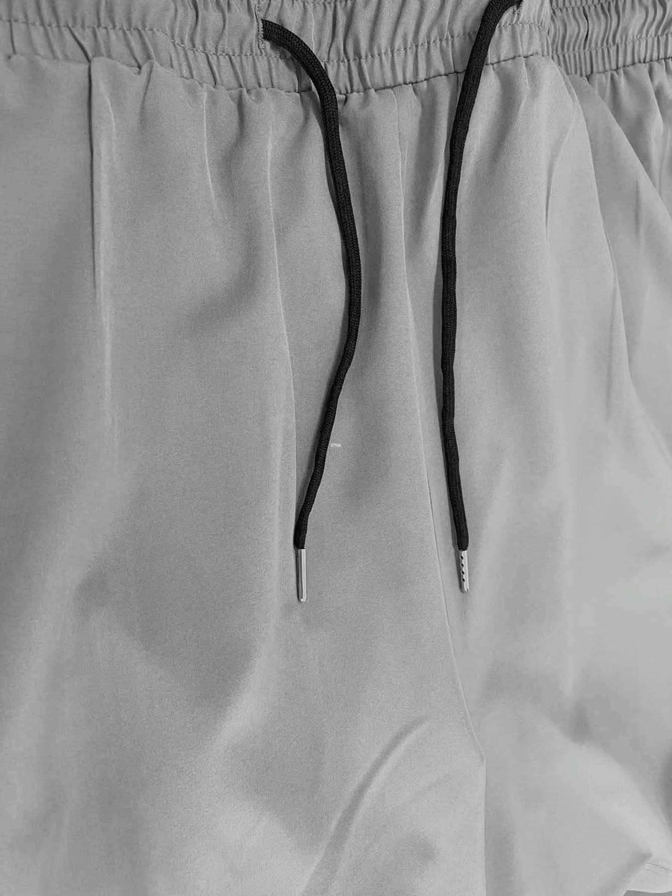 Big & Tall Casual Boxing Shorts Polyester Woven Regular Fit with Pockets