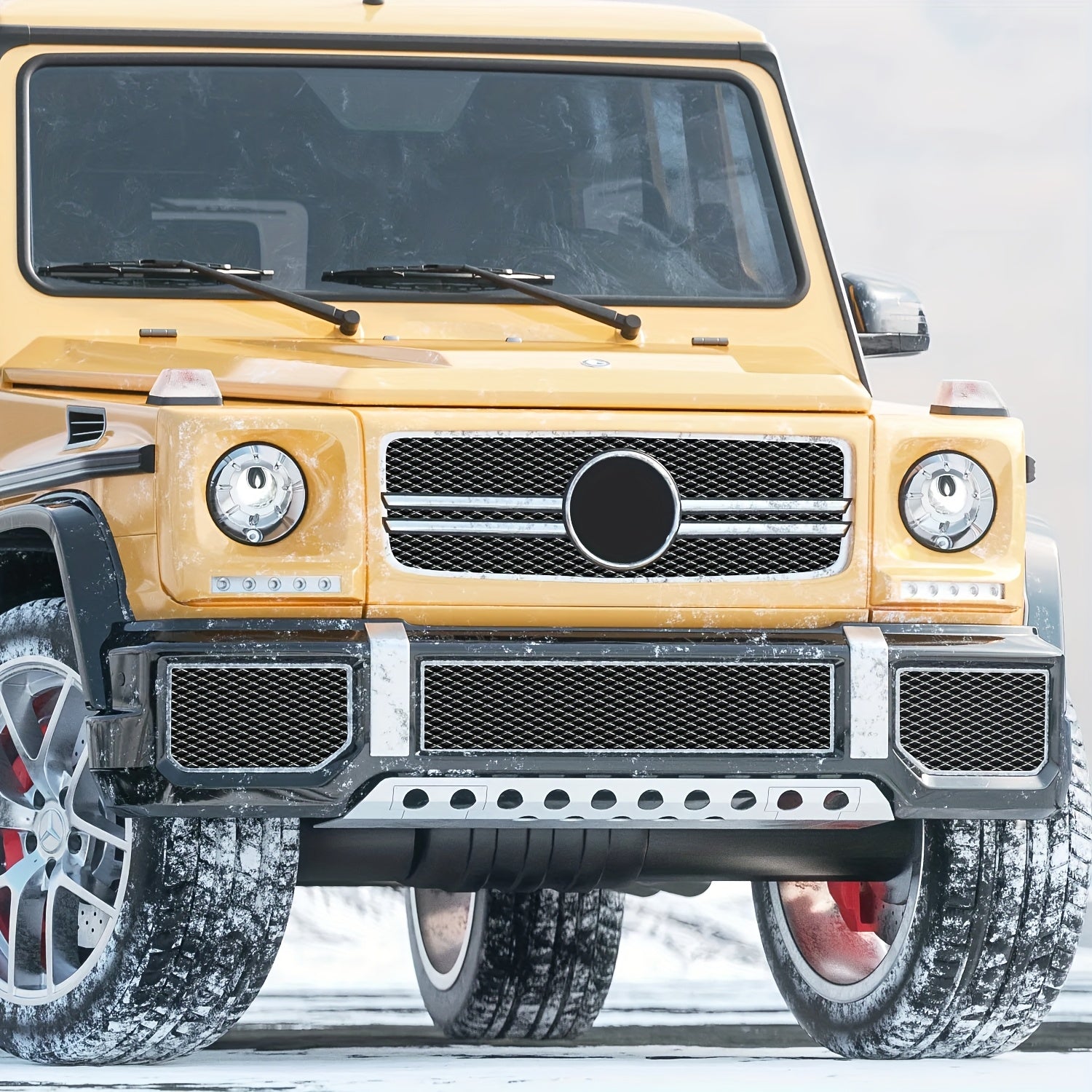 Universal Aluminum Alloy Car Grille Mesh Black Rhombic 101.6cm x 33.02cm